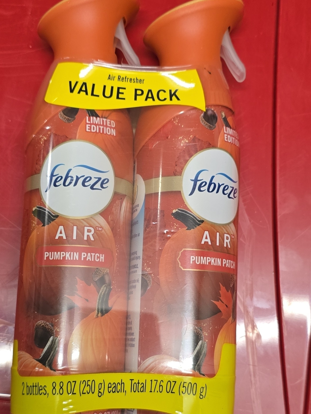 Febreze Pumpkin Patch Air Freshener Spray - Orange